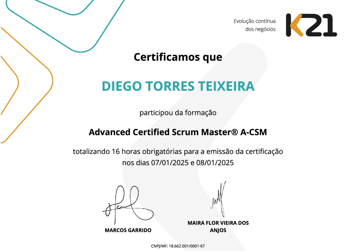Certificado K21
